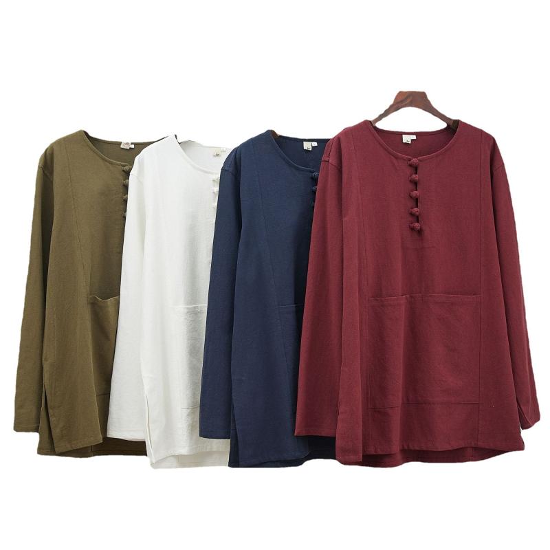 ・カテゴリ: Tシャツ・スタイル: カジュアル・主な素材: リネン55%・柄: 無地・シルエット: ゆったり・デザイン: プルオーバー・ネックライン: クルーネック・袖丈: 長袖・厚さ: 普通・用途: カジュアル・デザイン詳細: チャイナボタン・カラー展開: ホワイト、ネイビー、ダークレッド、アーミーグリーン・サイズ展開: M、L、XL・対象年齢層: 24-35歳・性別: メンズ