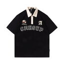 ポロシャツ メンズ 半袖 襟付き レタープリント ゆったり ルーズフィット アメカジ 欧米風 ストリートファッション カジュアル カップル ペア 夏服 コットン100% ホワイト ブラック