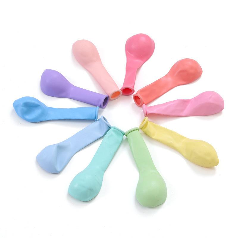 バルーン マット マカロンカラー ラテックス製 クリア ラウンド ミニ 誕生日 結婚式 パーティー 装飾 デコレーション