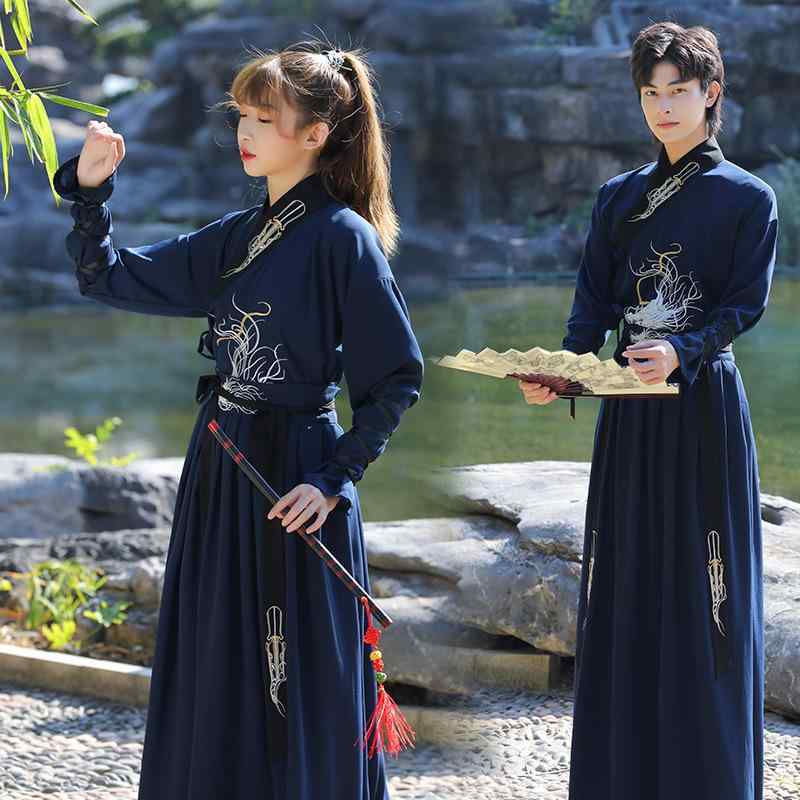 漢服 男女兼用 中国風 古風 舞台衣装 演劇衣装 パフォーマンス イベント コスプレ 学園祭 文化祭 書生 ..