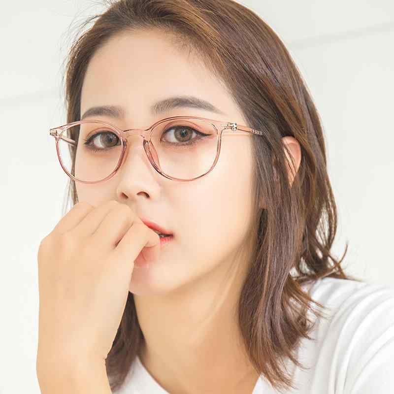メガネ レディース 軽量 柔軟 TR90 ラウンドフレーム ソフト フルリム 眼鏡 伊達メガネ ファッション小物 おしゃれ ブラック グレー ブラウン ピンク クリアカラー 普段使い ビジネス