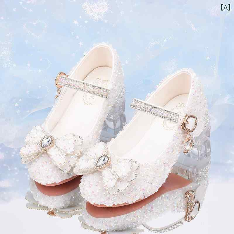 子供靴 女の子 パンプス フォーマルシューズ プリンセス風 キッズ ジュニア キラキ...