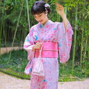 和服 レディース 女性用 オールシーズン ノーアイロン シワになりにくい ポリエステル素材 小紋 浴衣 フォーマル 淡いピンク色 普段使い お茶会