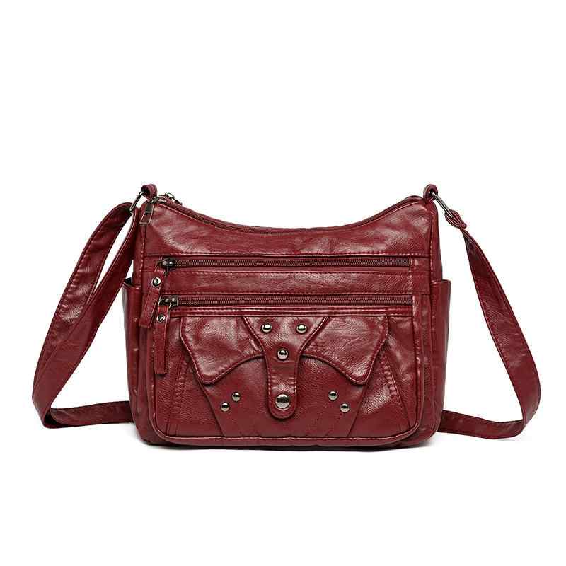 バッグ レディース 軽量 大容量 ソフト PUレザー レトロ おしゃれ カジュアル 斜め掛け ショルダーバッグ ファスナー開閉 縦型 スクエア ママバッグ ミディアムサイズ 通勤 デイリーユース