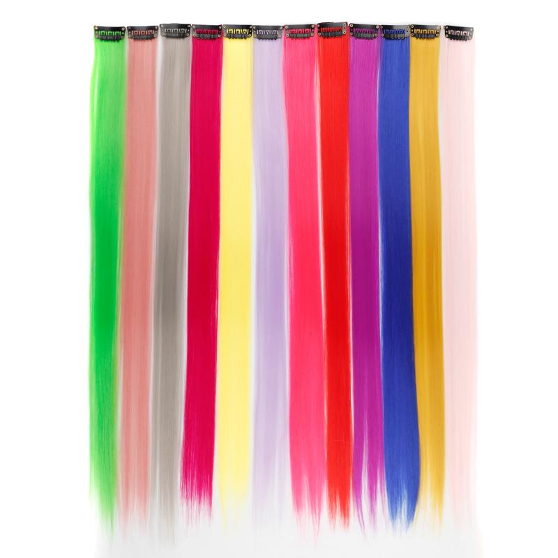 エクステ レディース カラー グラデーション イヤリングカラー ブリーチ風 BBクリップ ワンタッチ ロン..