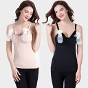 授乳ブラ レディース マタニティ 産後 妊婦 ハンズフリー 搾乳器対応 ワイヤレス ソフト 伸縮性 キャミソール一体型 ブラジャー ベスト スムース(x2)
