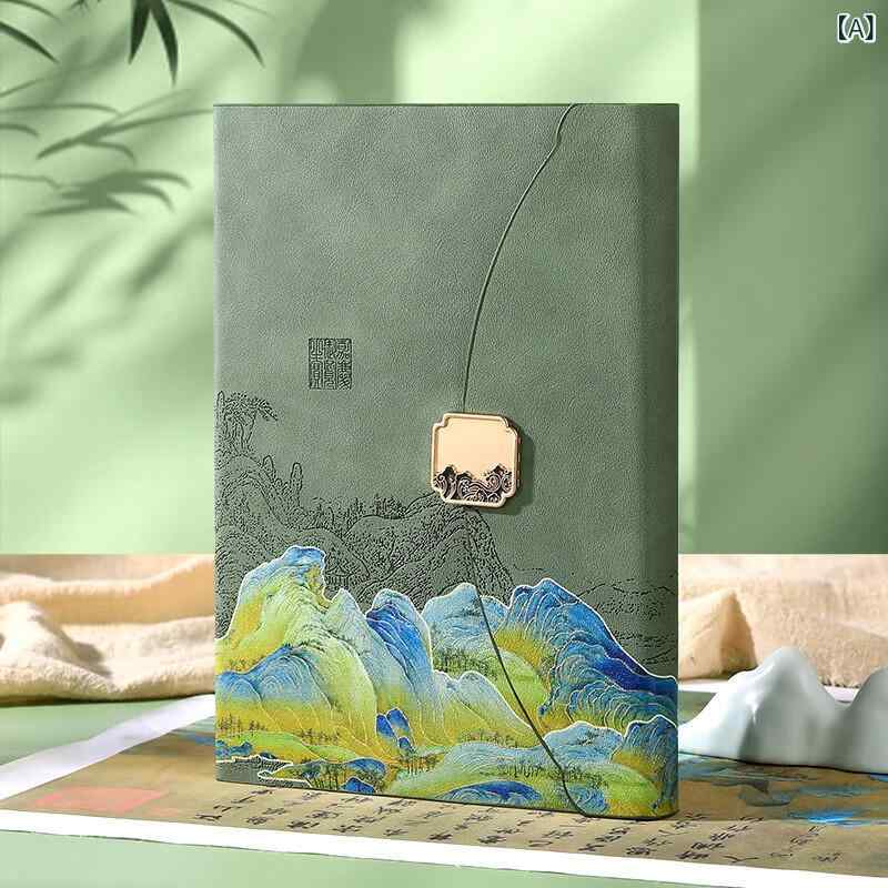 ノート ギフトセット ビジネス用 高級感 フェイクレザー 合皮 A5サイズ 上質紙 100g厚手 オフィス用品 ..