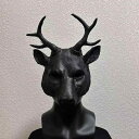 コスプレ マスク 男女兼用 ハロウィン シカ 立体 フルフェイス 動物 かぶりもの イベント 仮装 パーティー 舞踏会 舞台 演劇 小道具 軽量 PUフォーム製 かわいい 発表会 学園祭 文化祭