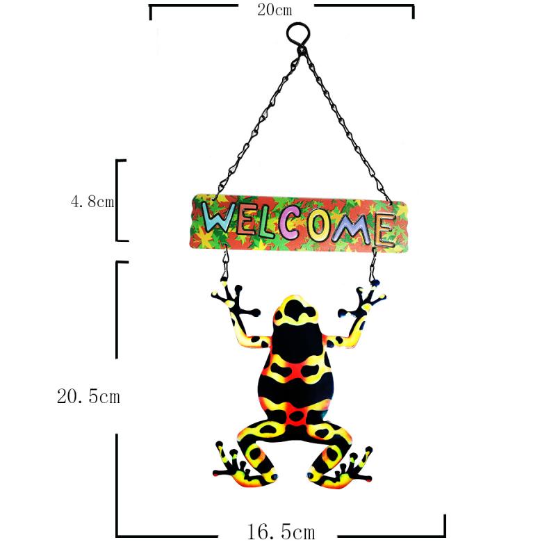 ウォールデコアイアンカエルウェルカ...