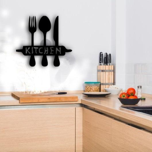 ウォールアート 金属製 キッチン ダイニング カトラリー デザイン おしゃれ 壁掛け インテリア雑貨 ア..