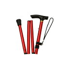 登山杖 メンズ レディース 5段伸縮 折りたたみ式 超軽量 コンパクト アルミ合金製 T型グリップ 長さ調節可能 トレッキングポール ステッキ ハイキング 登山 ウォーキング 旅行用