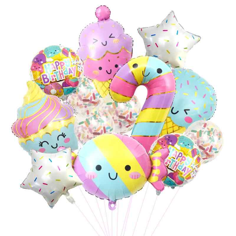 バルーン 子供 キッズ キャンディ アイスクリーム お菓子 スイーツ テーマ 誕生日 パーティー イベント..