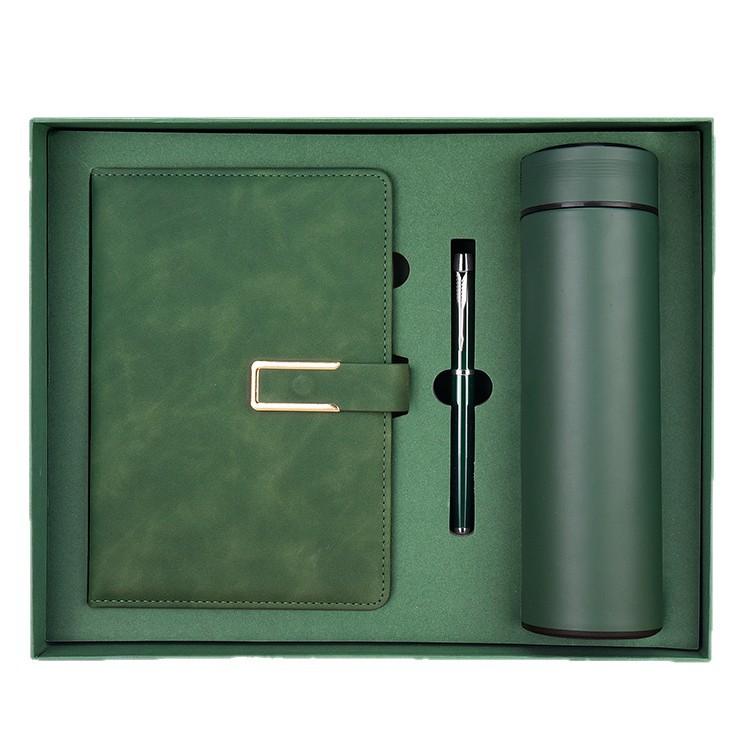 ノート 保温ボトル ギフトセット ビジネス 法人向け 贈答品 企業記念品 周年記念 オフィス 会議用 フェイクレザー 合皮 スタイリッシュ 手帳 無線綴じ 上質...