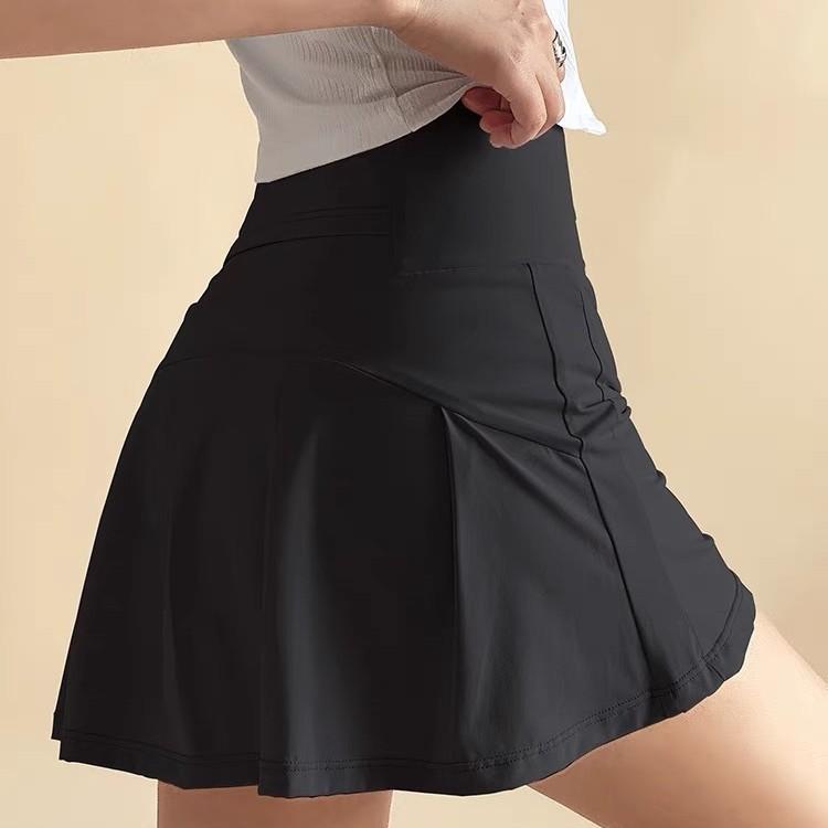 スカート レディース 接触冷感 UVカット 吸汗速乾 ストレッチ テニス ヨガ スポーツ ショート丈 スカー..