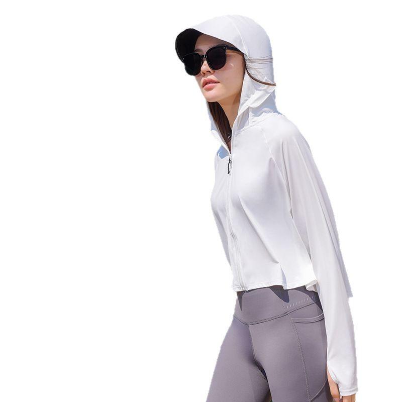 パーカー 接触冷感 UVカット 軽量 薄手 通気性 速乾 ナイロン素材 春夏 トレーニング フィットネス ジ..