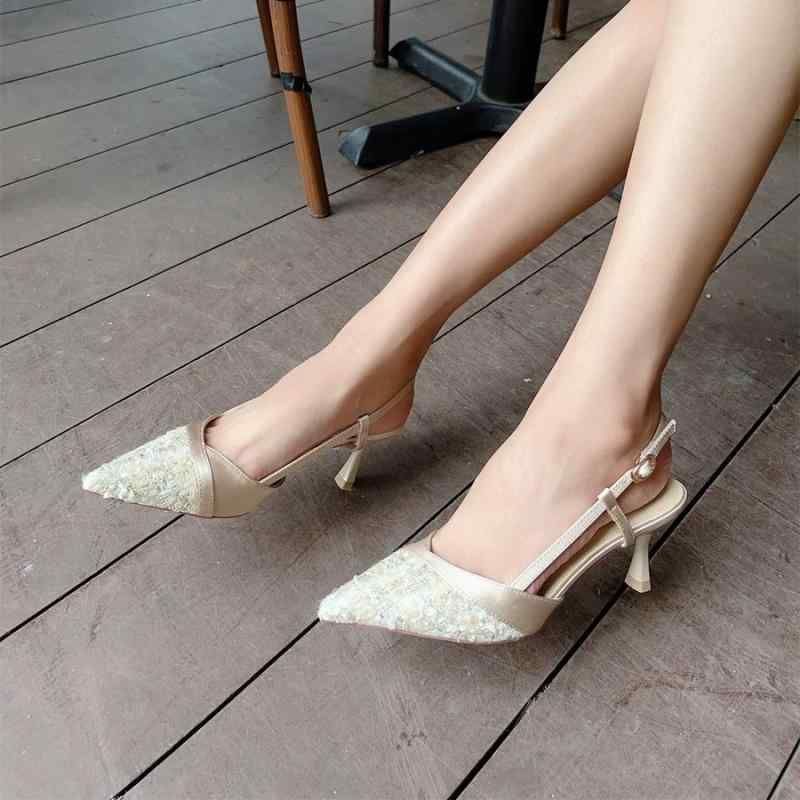 パンプス レディース ポインテッドトゥ 切り替え 細ヒール 高級感 エレガント 上品 浅履き 美脚 ハイヒール 6cm 7cm 8cmヒール きれいめ 通勤 オ...