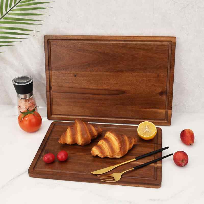 まな板 木製 アカシア材 家庭用 スクエア おしゃれ シンプル フルーツ用 S M L 展開 カッティングボード