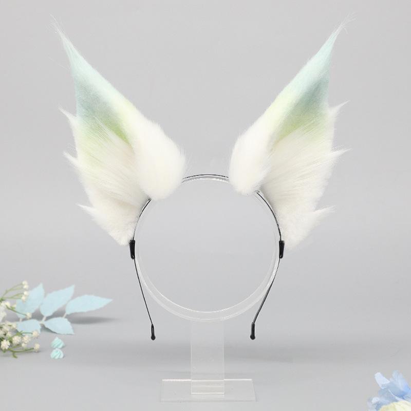 ヘッドドレス 男女兼用 飛霄将軍 狐 獣耳 カチューシャ ふわふわ 起毛素材 ハンドメイド アニメ コスプレ 舞台 イベント キャラクター グッズ コスチューム アイテム パーティー 仮装 二次元 アクセサリー