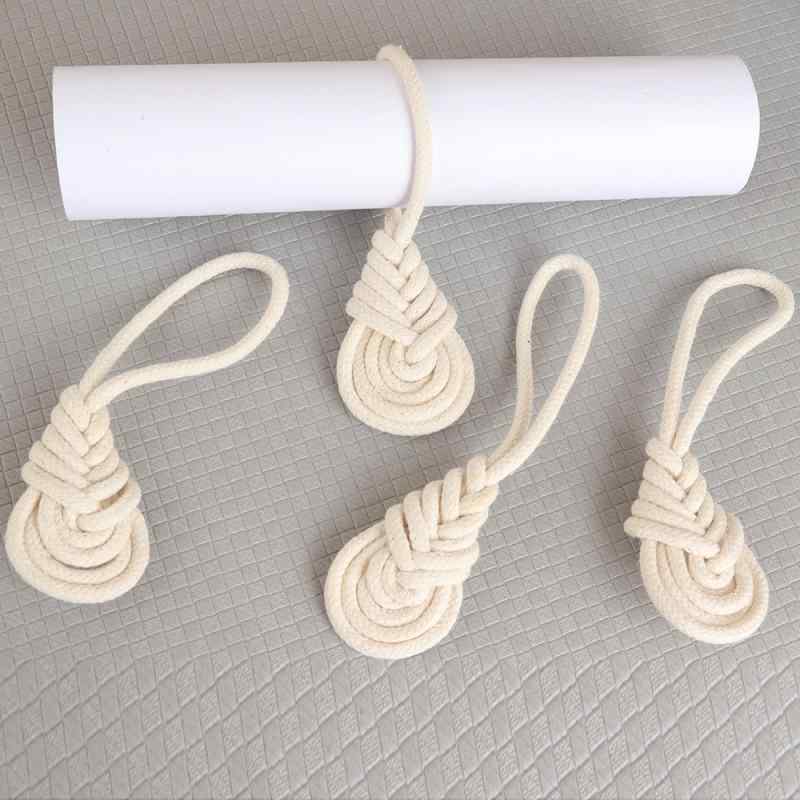 ナプキンリング 手編み ハンドメイド 縄編み 琵琶結び おしゃれ ホテル 結婚式 ウェディング テーブルコーディネート ホワイト 西洋風 上品 おもてなし(x6)