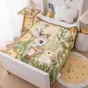 ブランケット ベビー 子供 接触冷感 竹繊維 コットン 4重ガーゼ 夏用 新生児 薄手 かわいい イラスト 保育園 お昼寝 エアコン対策 快適 吸湿 通気性