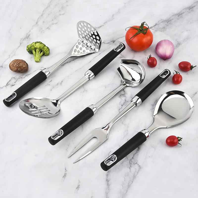 キッチンツール 鍋を傷つけない 滑りにくい 耐熱 やけど防止 PPハンドル ステンレス製 13点セット ター..