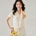 セットアップ レディース フレンチ Vネック 半袖 トップス シフォン プリーツ フリル袖 スカート 上品 きれいめ 通勤 ミモレ丈 無地 上下セット 春夏