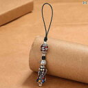 キーホルダー メンズ レディース 兼用 レトロ エスニック 景泰藍 琺瑯 貔貅 縁起物 金運 開運 六字真言 銅製 アンティーク加工 樹脂加工 お守り バッグチ...