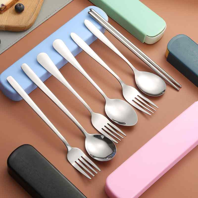 スプーン フォーク 箸 セット アウトドア ステンレス 携帯用 ミラー仕上げ ポータブル ランチ用 オフィ..