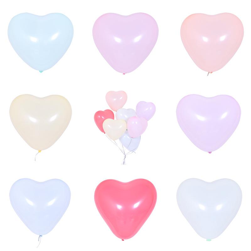 バルーン ハート型 高品質ラテックス製 12インチ マカロンカラー 豊富な色展開 結婚式 誕生日 バレンタイン プロポーズ パーティー イベント 飾り付け デコレーション サプライズ