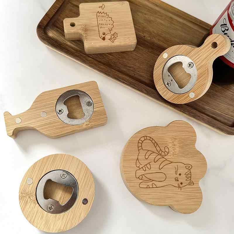 栓抜き ポータブル 磁気 冷蔵庫マグネット ビール ドリンク ボトルオープナー おしゃれ かわいい シン..