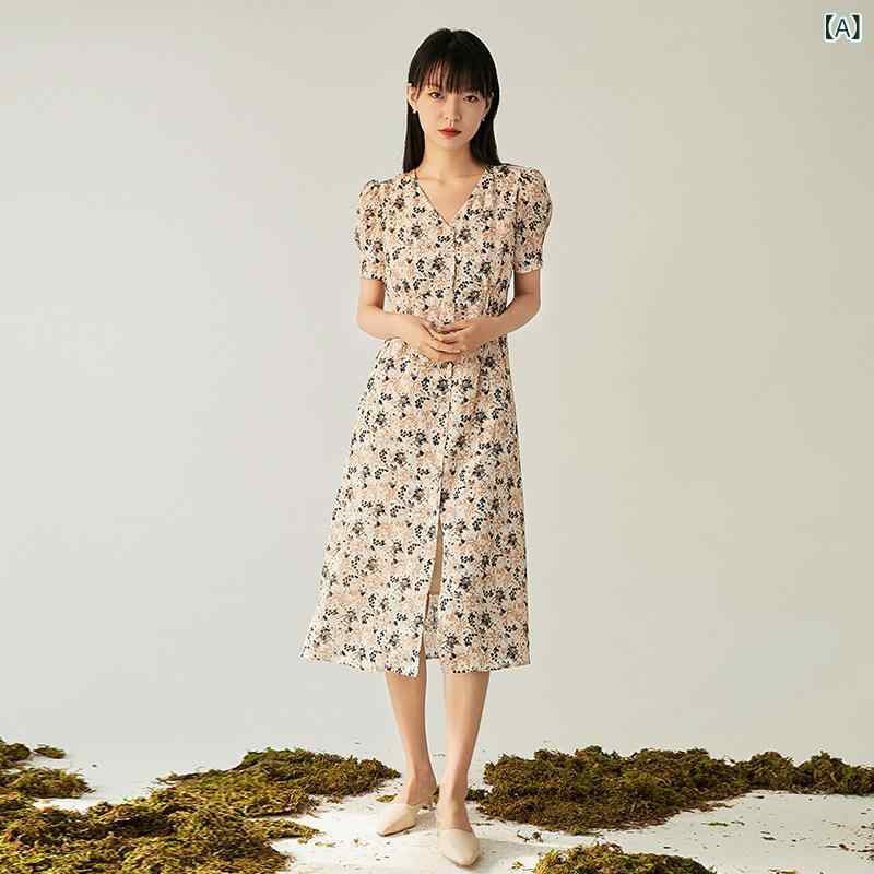 ボタニカル柄 ワンピース リゾート デート フェミニン 可愛い レディース ホルターネック ドレス 春夏 ベージュ