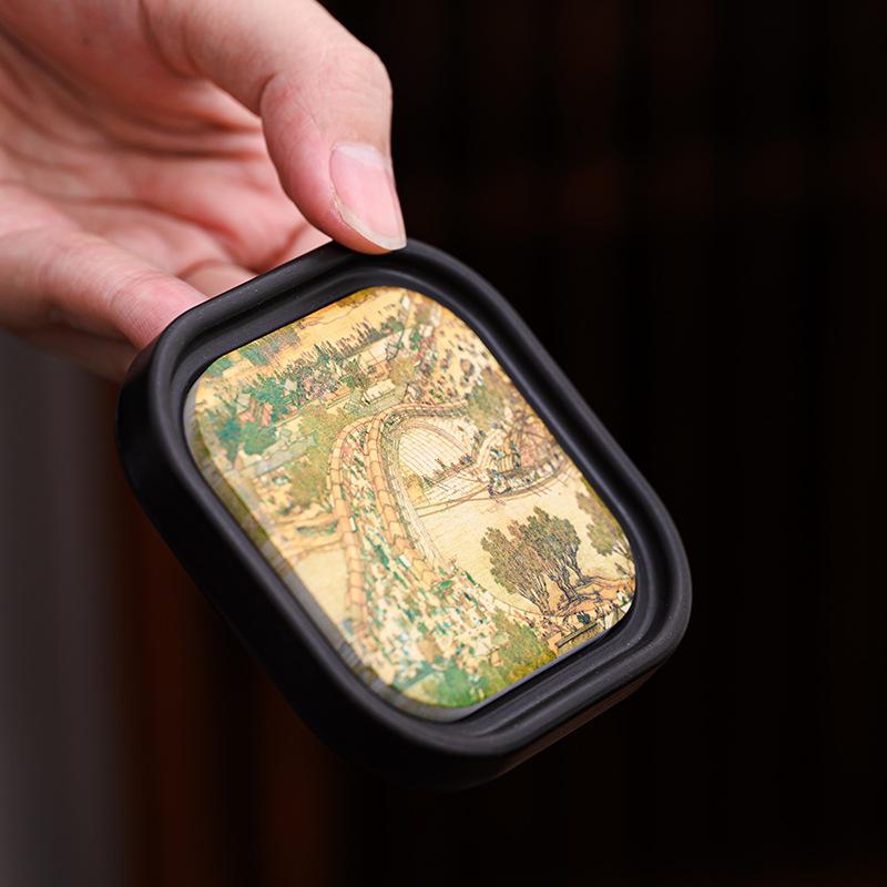 コースター 吸水 速乾 木製 円形 断熱 レトロ おしゃれ 和モダン 茶托 カップ敷き ポットマット ティー..