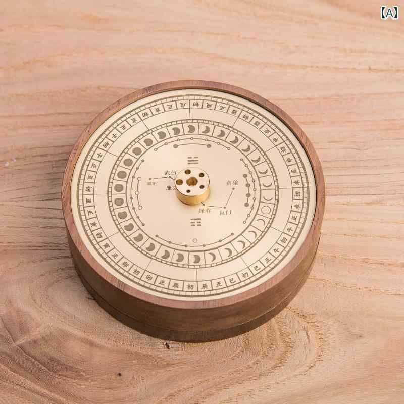 香炉 多機能 ポータブル ウォールナット 真鍮製 中国風 禅意 瞑想 リラックス 置物 室内 インテリア雑..