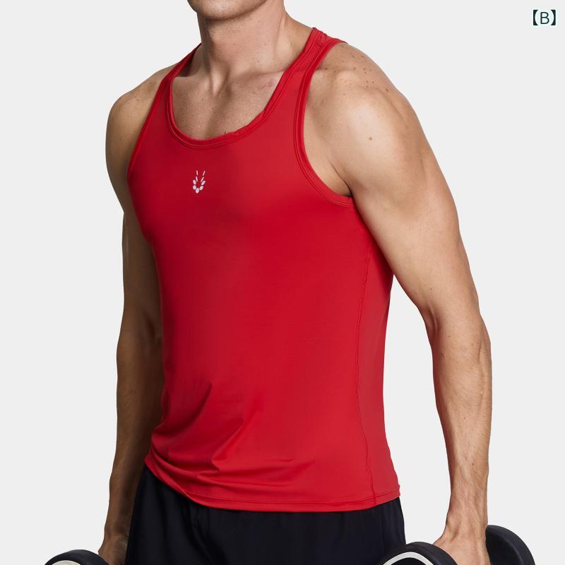 タンクトップ メンズ 速乾 伸縮性 ゆったり スポーツウェア トレーニング ジム ランニング マラソン フィットネス 春夏 無地