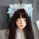 ヘアアクセサリー 女の子 レディース 猫耳 かわいい ロリータ リボン ヘッドドレス ヘアクリップ ヘアバンド カチューシャ コスプレ イベント パーティー ラ...