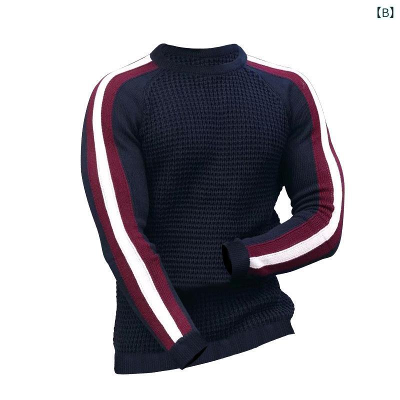 Tシャツ メンズ 秋冬 吸汗速乾 ワッフル 綿混 長袖 クルーネック 切り替え スリムフィット スポーツ カジュアル インナー ニット トップス 薄手