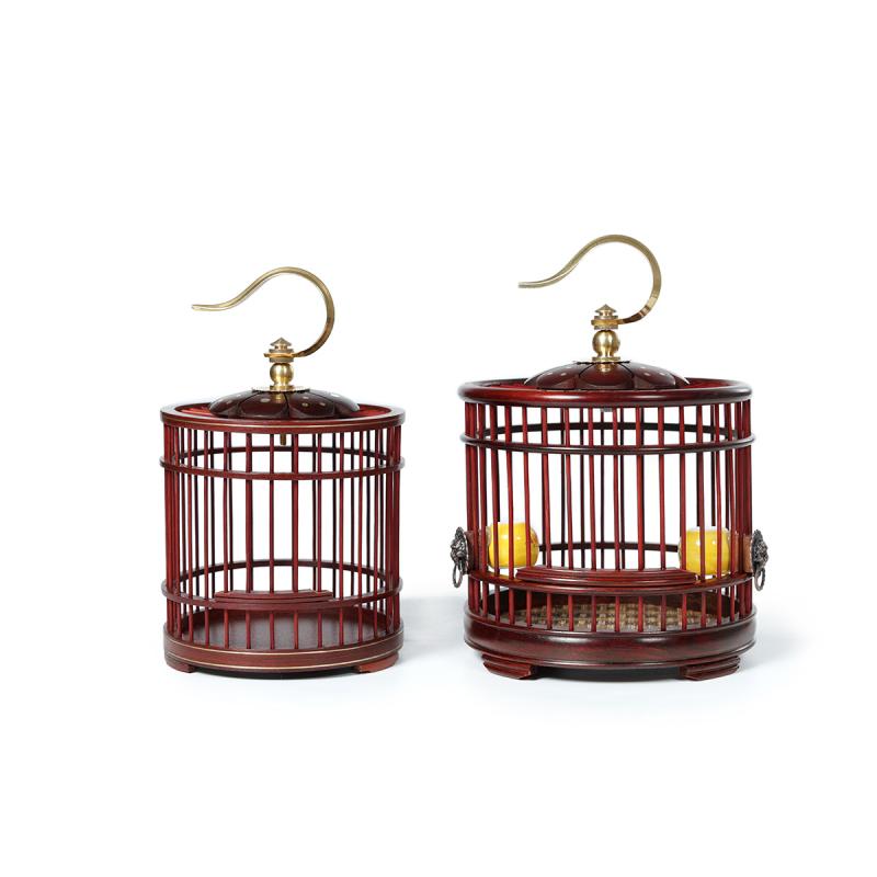 昆虫飼育ケージ ローズウッド製 竹編み コオロギ バッタ キリギリス 飼育ケース 梅花天板 銅製フック ..