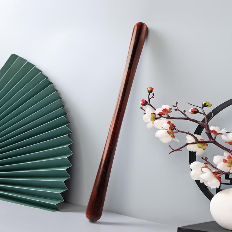 マッサージ棒 紫檀木 高級感 木製 天然木 筋膜リリース 叩き棒 指圧 肩こり 腰痛 背中 全身 セルフケア..