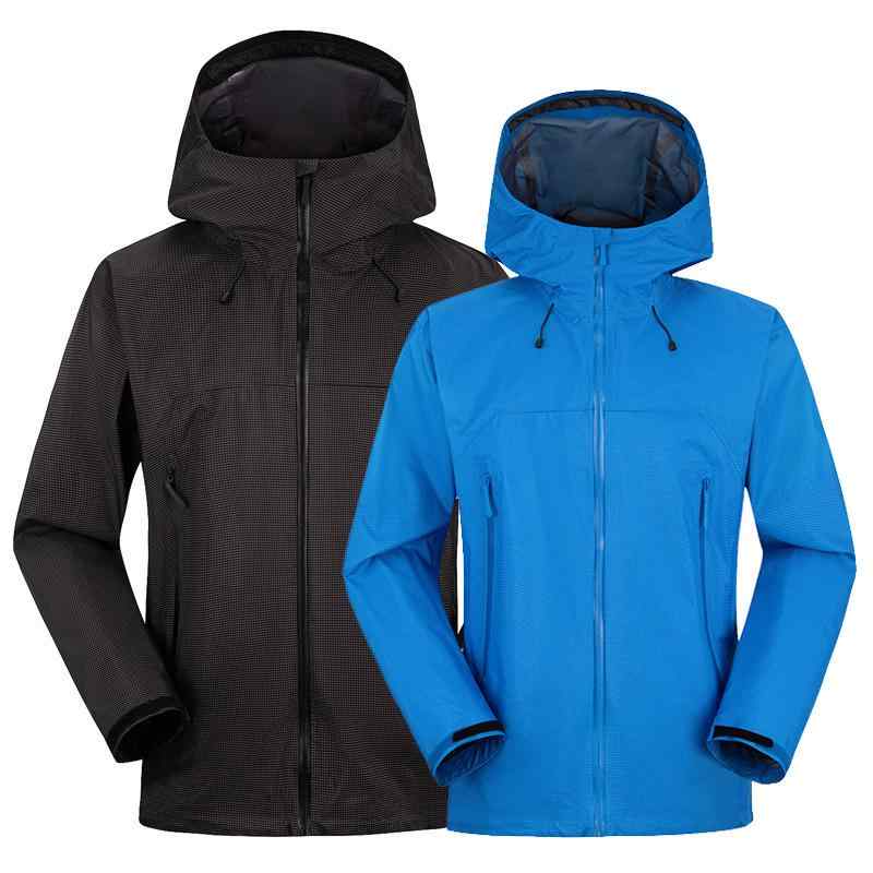 マウンテンパーカー メンズ 防水透湿 軽量 通気性 フード付き アウトドア 登山 キャンプ 釣り サイクリ..