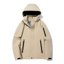 マウンテンパーカー メンズ レディース 男女兼用 スリーインワン 2点セット 取り外し可能 フード付き フリースインナー 防水 防風 保温 防寒 透湿 登山 ト...