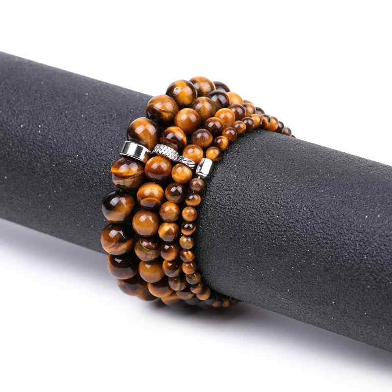 ブレスレット レディース メンズ 天然石 タイガーアイ 黄色 ラウンドビーズ パワーストーン 普段使い デイリーユース シンプル おしゃれ カジュアル ファッション 男女兼用