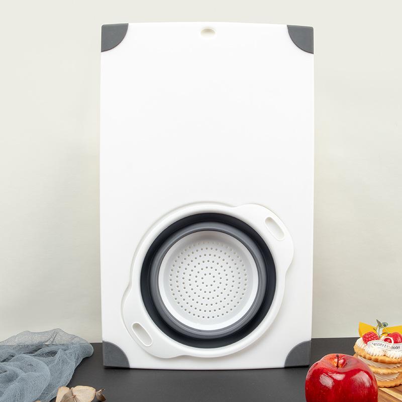 まな板 折りたたみ 水切り 滑り止め 両面使える PP製 多機能 軽量 衛生的 省スペース キッチン 調理 アウトドア カッティングボード