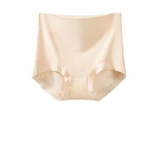 ショーツ レディース ハイウエスト 三角 ソフト コットン シルク100% 股部分 ヒップアップ お腹引き締め 通気性 抗菌 無地 オールシーズン 快適