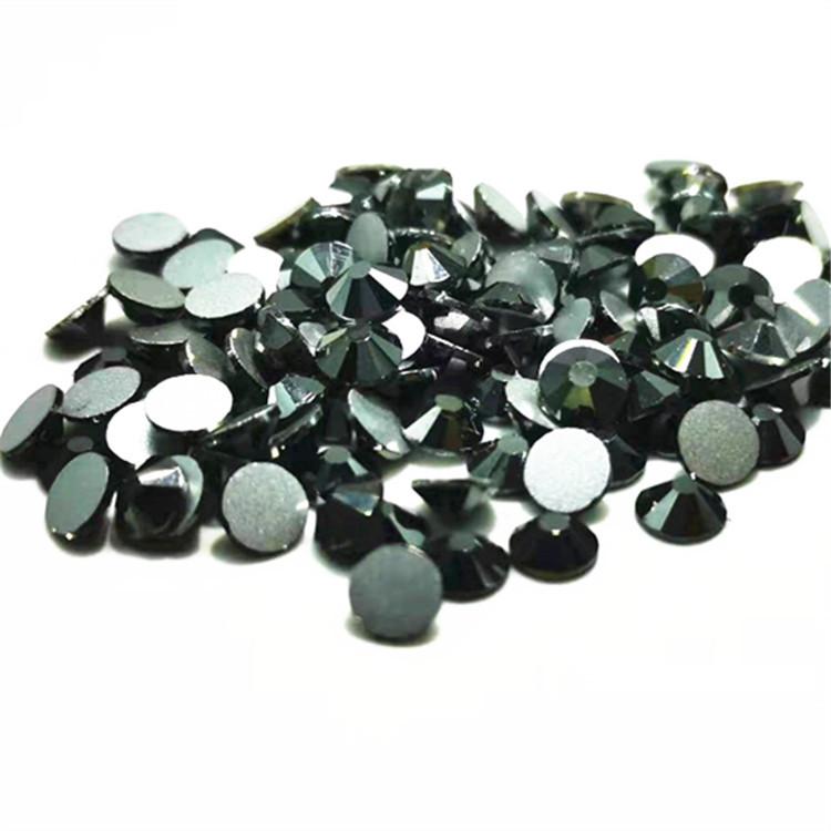 ラインストーン ガラス製 平底 キラキラ ミネラルグレー DIY デコレーション ネイルアート ハンドメイ..