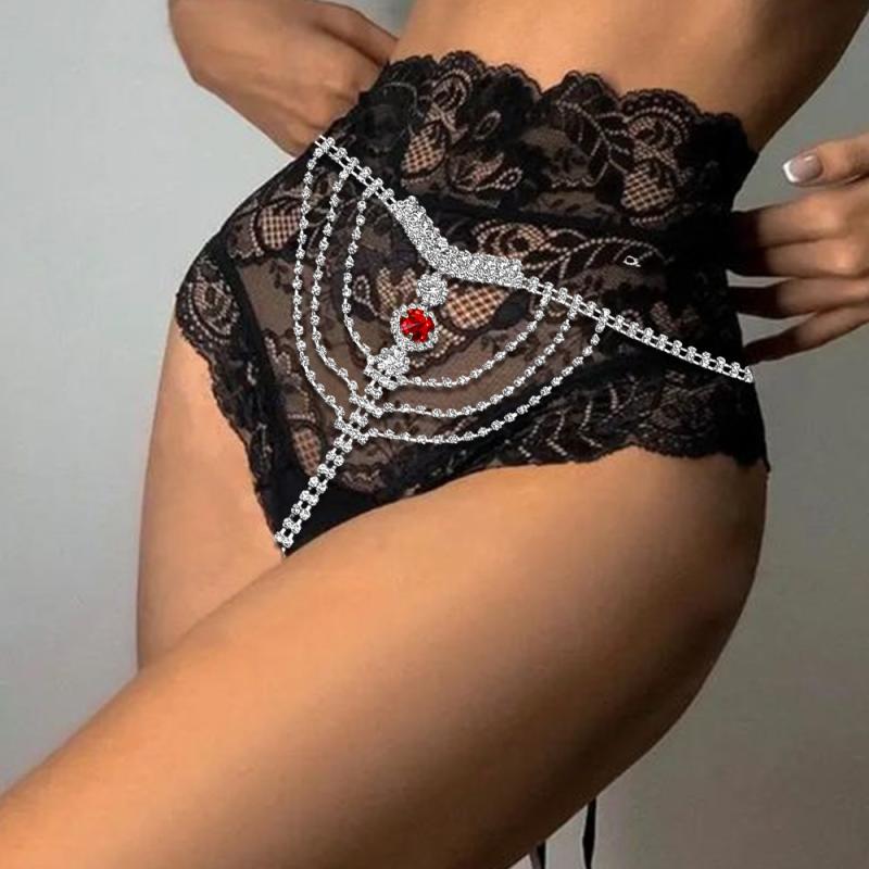 ボディチェーン レディース セクシー ラインストーン 電気メッキ加工 パンティチェーン Tバックチェーン ナイトクラブ パーティー 欧米風 ファッションアクセサリー