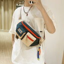 ショルダーバッグ レディース メンズ ストリート系 カジュアル 日系ファッション バイカラー 斜め掛け ボディバッグ 通勤 旅行 オックスフォード生地 横型 ス...