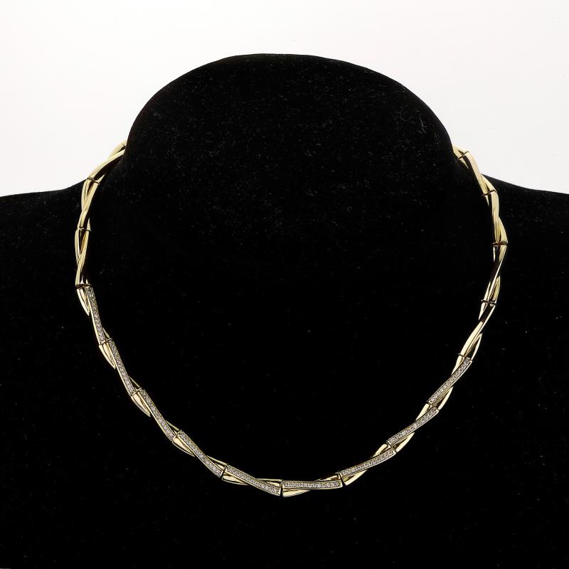ネックレス 男女兼用 銅 ジルコニア 細竹節 キューバンチェーン 新中式スタイル 個性的 国風 ファッション シンプル アクセサリー