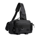 釣りバッグ メンズ 多機能 防水 ロッドホルダー アウトドア スポーツ 海釣り ルアーフィッシング 旅行 ロッドケース ワンショルダー 斜め掛け ウエストバッグ...