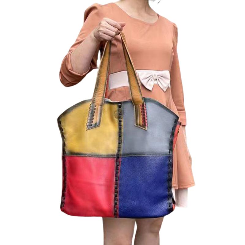 バッグ レディース 大容量 A4対応 牛革 ソフトレザー 2way ファスナー開閉 トートバッグ ショルダーバ..