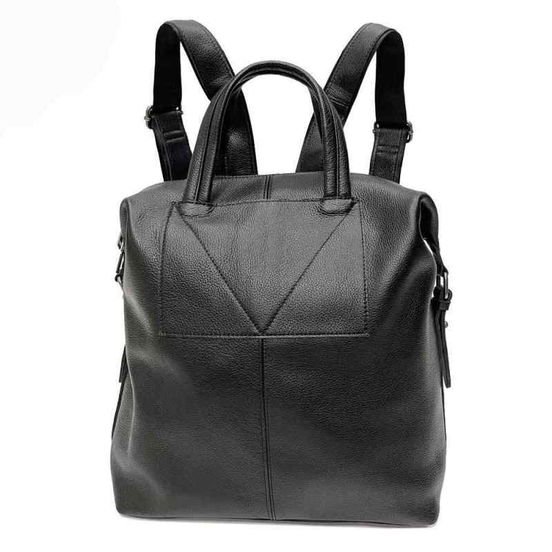 リュック レディース 上質牛革 本革 ブラック 黒 2WAY バックパック 手持ち 肩掛け 通気性抜群 大容量 多機能ポケット 仕切りあり カジュアル 旅行 普段使い アウトドア ストリート